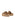 Women's natural weave raffia and tan leather platform footbed slides with gold buckles