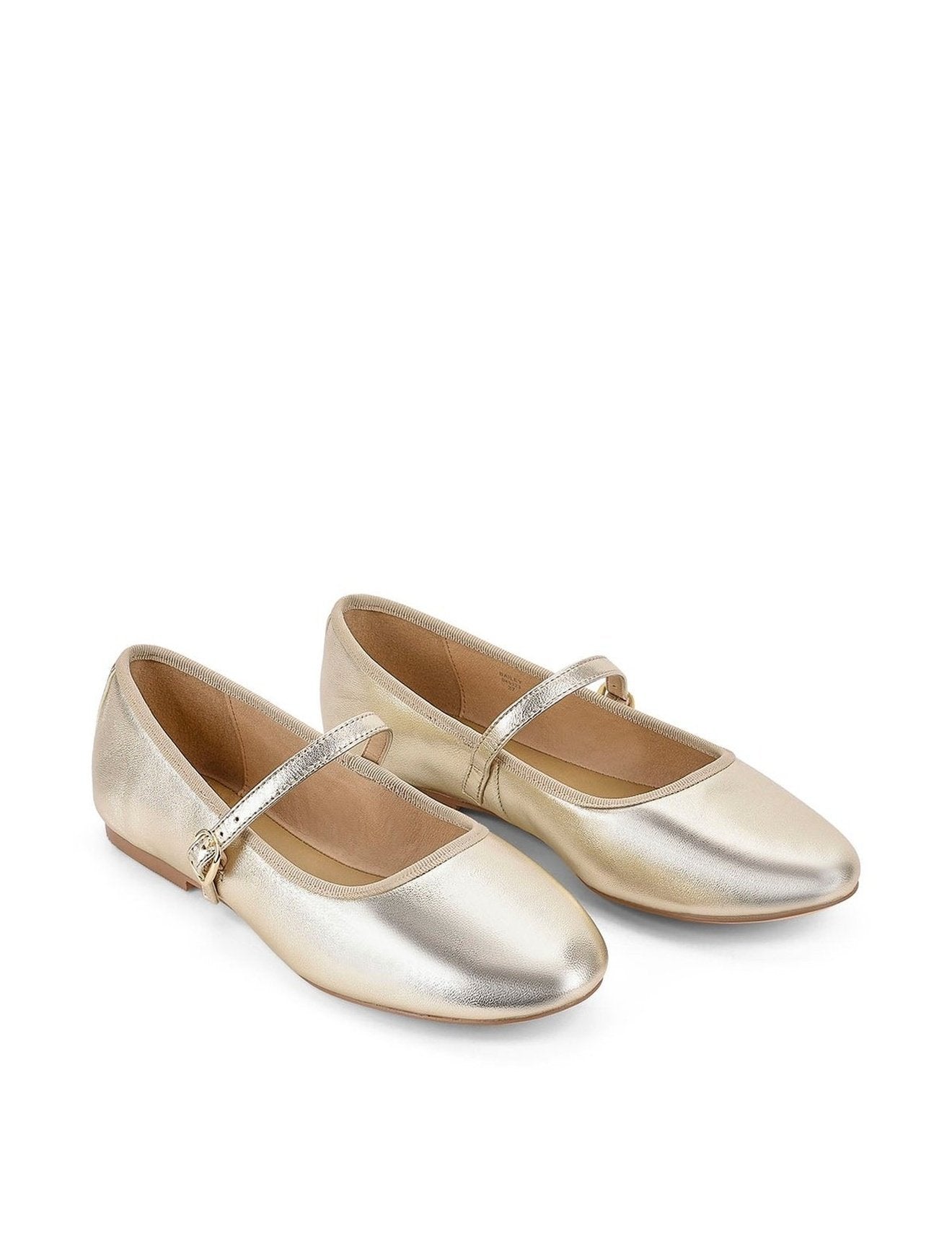 Bailey Flats - Gold Leather