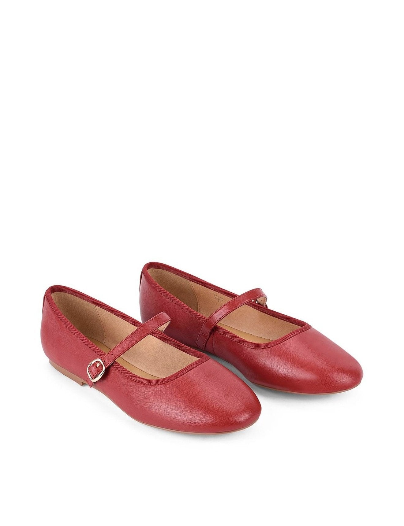 Bailey Flats - Red Leather