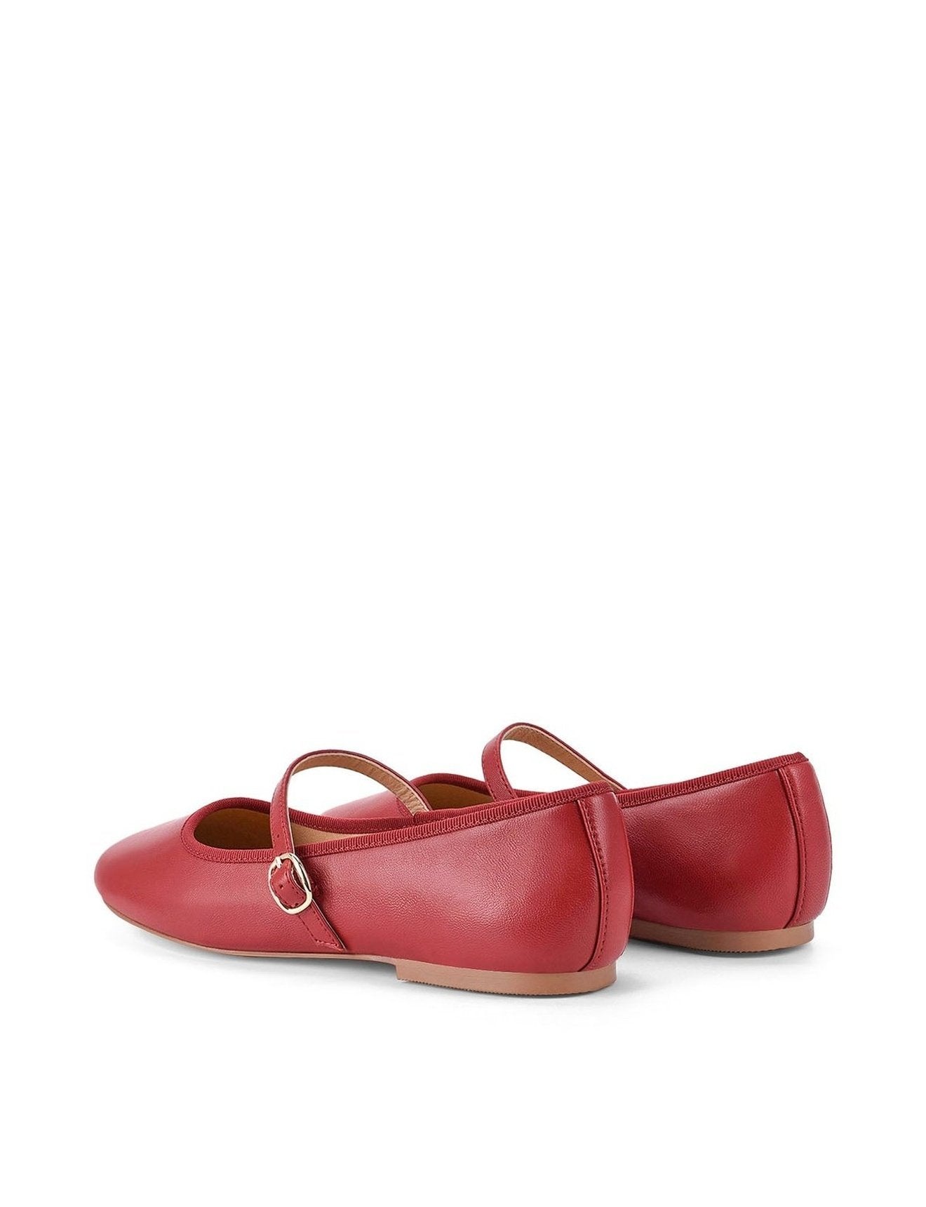 Bailey Flats Red Leather Siren Shoes