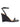 Bebe Wedge Sandals - Black Leather