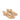 Women's wedge heeled thong in almond tan leather