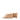 Women's wedge heeled thong in almond tan leather