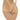 Women's wedge heeled thong in almond tan leather