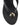 Women's black leather wedge thong sandal with gold accent