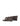 Women's chocolate brown leather wedge thong sandal with gold accent