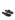 Women's black leather flat thongs with gold embellishment