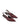 Women's red wine leather point toe slingback pumps