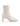 JoJo Block Heel Ankle Boot - Bone Stretch Leather