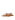 Women's tan leather sandal with footbed sole and gold toe ring