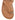 Women's tan leather sandal with footbed sole and gold toe ring