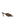 Women's chocolate suede stiletto mule with v cut throat