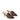 Women's chocolate suede stiletto mule with v cut throat