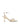 Women's METALLIC gold high-heeled leather sandal on a white background
