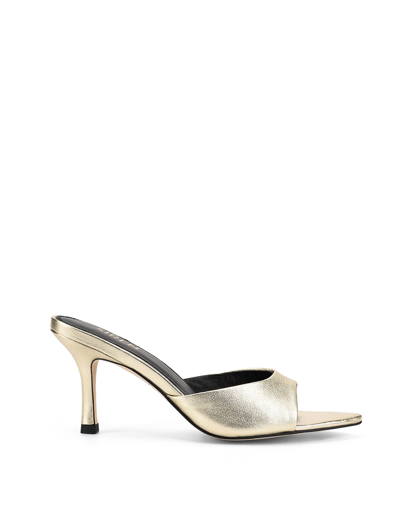 Margot Point Toe Mules Gold Metallic Leather – Siren Shoes