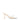 Women's low mid heel mules in chalk white leather with pointed toe and clear vinylite upper