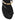 Women's black leather flat slide with gold metallic embellishment, dainty straps and toe ring