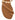 Women's brown tan leather flat slide with gold metallic embellishment, dainty straps and toe ring