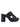 Milky Platform Sandals - Black Raffia
