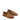 Women's tobacco brown suede leather loaders