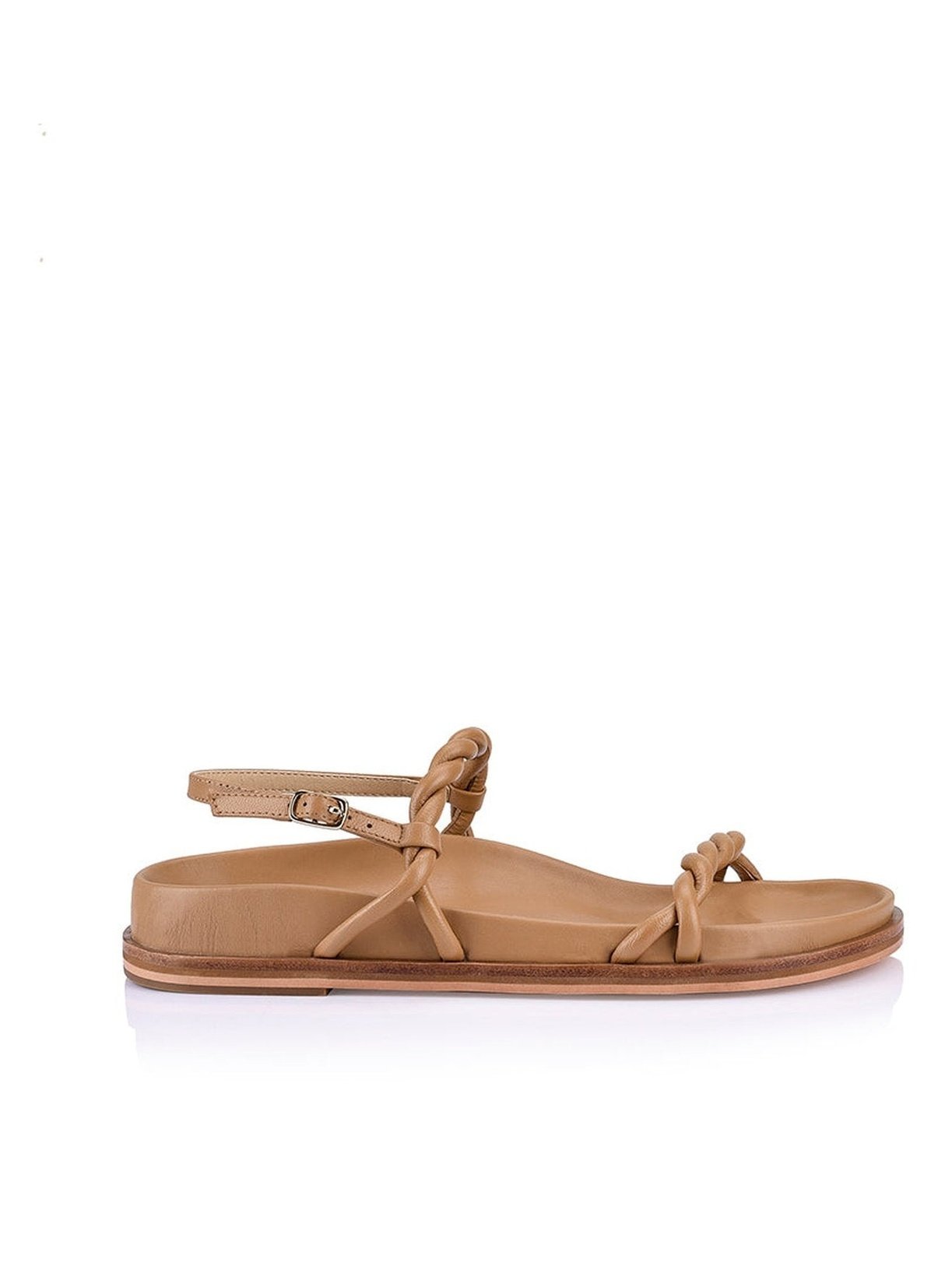 Rebekha Footbed Sandals - Soft Tan Leather