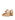 Women's brown suede espadrille style wedge with rope detailing and buckle fastening