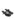 Women's heeled thong sandal with modern square toe, flared kitten heel finished in black leather
