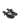 Women's heeled thong sandal with modern square toe, flared kitten heel finished in black leather