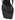 Women's heeled thong sandal with modern square toe, flared kitten heel finished in black leather