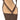Women's thong heeled sandal mule with square toe in chocolate brown suede leather