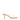 Women's heeled thong sandal with vinylite upper