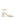Women's gold leather block heel strappy sandal