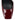 Women's red wine patent leather block heel shoes with ankle strap and square toe