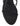 Women's black leather strappy kitten heel mule