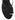 Women's kitten heel strappy sandal with gold metallic toe ring in black leather