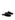 Women's black patent flat mary-jane slip on mule with square toe