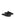 Women's black satin flat mary-jane slip on mule with square toe