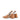 Women's tobacco tan suede block heel slingback with pointed toe and elastic closure