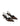 Women's chocolate brown patent leather slingback kitten heels