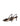 Women's chocolate brown patent leather slingback kitten heels