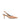 Women's camel tan suede slingback kitten heels with elastic closure and pointed toe