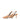 Women's camel tan suede slingback kitten heels with elastic closure and pointed toe