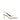 Women's white leather slingback kitten heel pump with elasticated fastening and pointed toe
