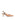 Women's almond tan leather dorsay heel with elasticated slingback and pointed toe