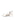 Women's white leather dorsay heel with elasticated slingback and pointed toe