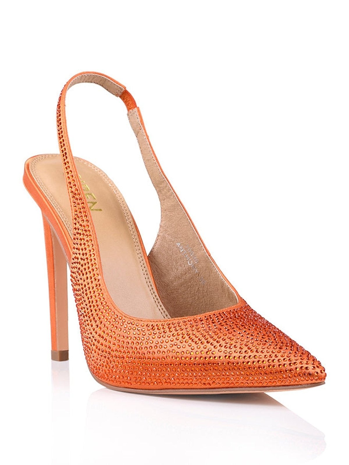 Orange on sale stilettos shoes