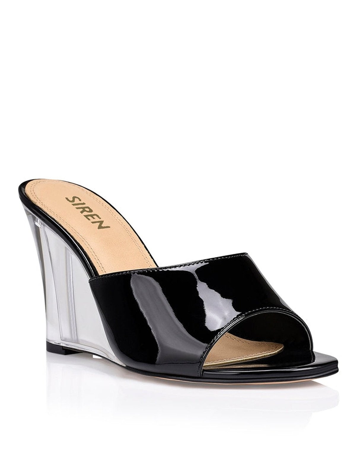 Black clear new arrivals wedges