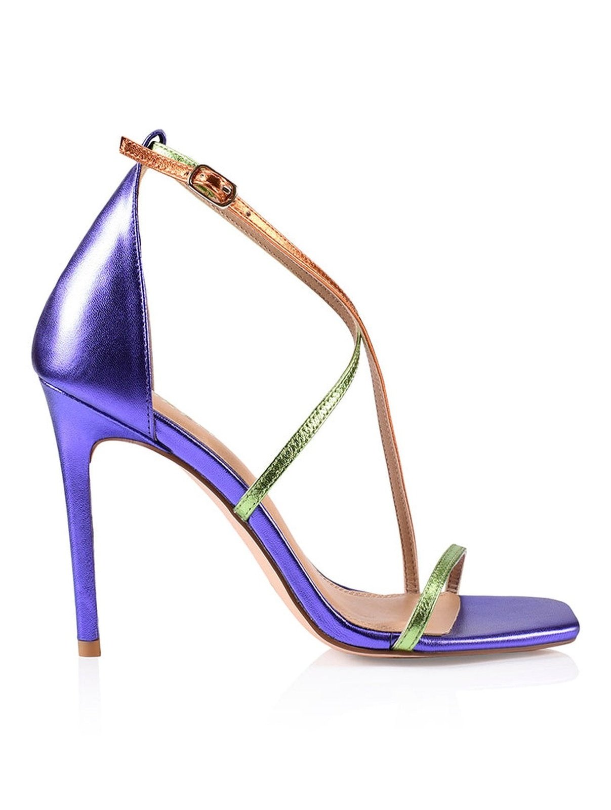 Purple multi sale colored heels