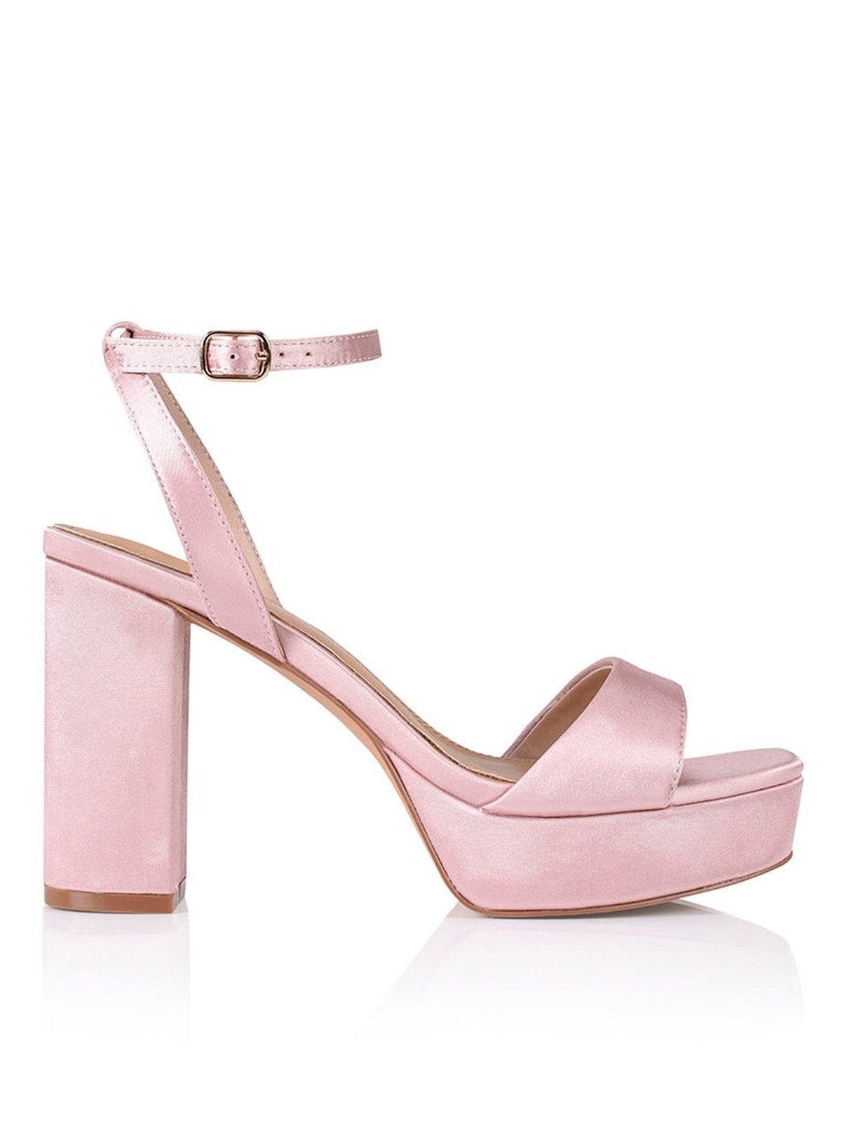 Light pink satin heels online