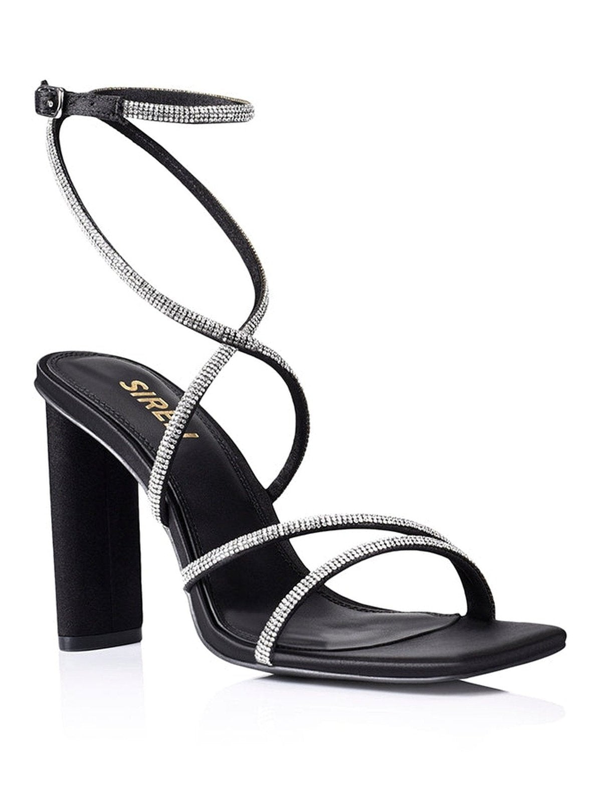 Cook block discount heel glitter sandal